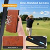 TLTWHS Magnetic Golf Scorecard Holder - Premium Leather Yardage Book