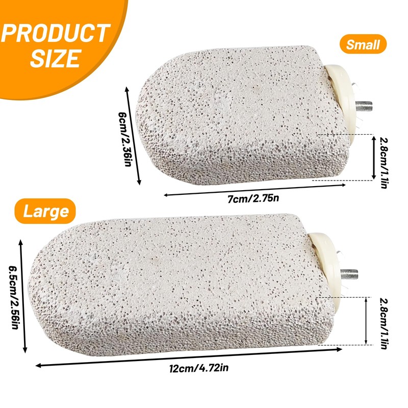 4 Pack Bird Beak Grinding Calcium Stone, Parrot Cage Perch