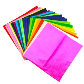 20pk Coloured Tissue Paper for Wrapping Gifts - 66cm x 50cm - Assorted Bright & Vibrant Colours
