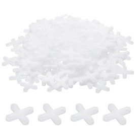 sourcing map 100pcs Tile Spacers 5mm Hard Plastic Cross Tiles Leveler Spacer Installation Ceramic Spacing Clips for Wall Floor