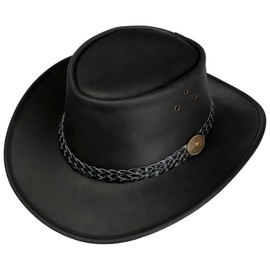 SCIPPIS Wallaroo Leather Hat, black