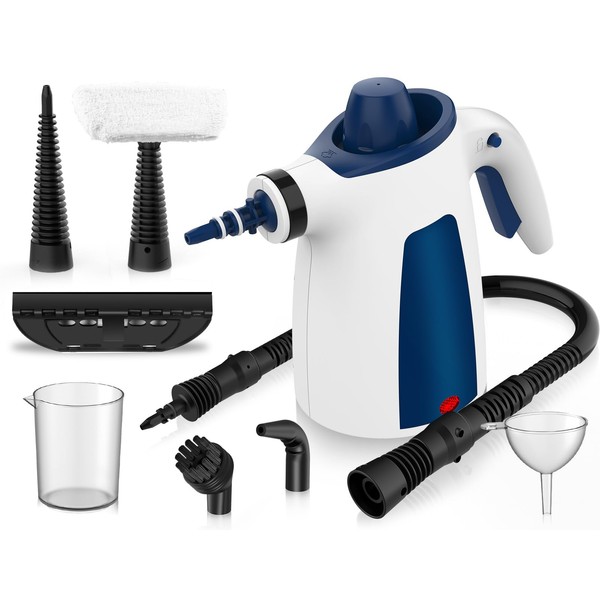 Handheld Pressurized Steam Cleaner, Multi-Surface Steamer with 9 PCS Accessories