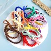 QXUJI 16PCS Braided Hair Ties with Bows, Adjustable Elastics Knotted