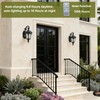 HOLKIRT Solar LED Wall Light Outdoor, Dimmable Waterproof LED Wall