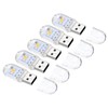 PATIKIL USB Night Light, 5 Pack Portable Mini Plug-in LED