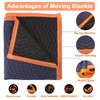 YMTLJHDSY Heavy-Duty Moving Blankets (6-Pack) with Rubber Band - 3