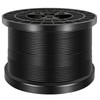 FOLUXING 500Ft Wire Rope, 304 Stainless Steel Black Vinyl Coated