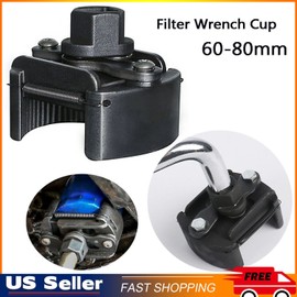 Unbranded Adjustable Oil Filter Wrench, 60-80mm oil filter removal tool, 1/2 inch Drive