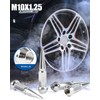 GAsupply 10x1.25 Spike Lug Nuts 16pcs, Closed End Bulge Acorn