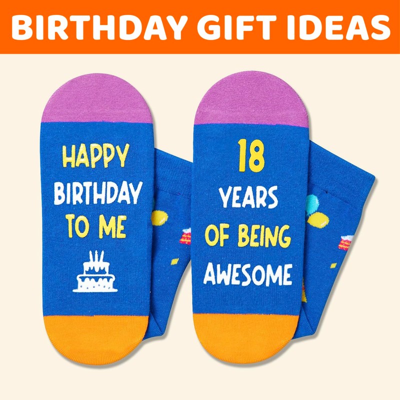 Zmart 18th Birthday Gift Ideas Socks - 18th Birthday Socks