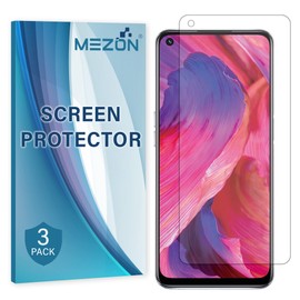 MEZON [3 Pack] Premium Hydrogel Film for OPPO A74 5G – Clear Edge-to-Edge Full Coverage Screen Protector (OPPO A74 5G, Hydrogel)