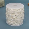 10m Beautiful Faux Pearl Bead String with Artificial Diamonds Decoration
