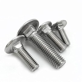 2 x Stainless Steel Square Carriage Bolts M6 x 16mm