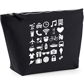 Hippowarehouse Pineapple pattern printed make up cosmetic wash bag 18x19x9cm