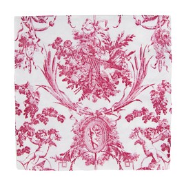 Caspari Romantic Toile Rose Luncheon Napkins - 20 Per Package