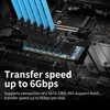 10Gtek M.2 to SATA Adapter, M Key to SATA3.0 Card,