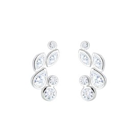 Elli Women's 925 Sterling Silver Xilion Cut Flower Zircon Earrings
