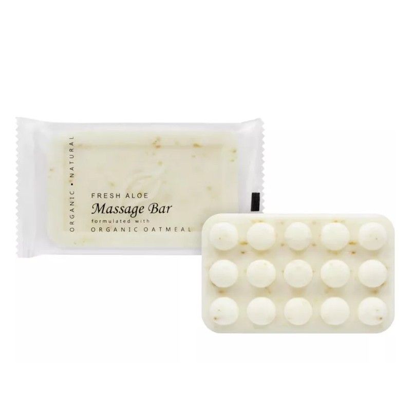 EcoWell Fresh Aloe Organic Oatmeal Massage Soap Bar - Lot