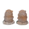 3 Pcs Gopher Ornaments Resin Simulation Animal Cat Gopher Garden
