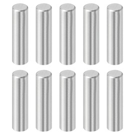 uxcell 10 Pcs 6 mm x 22 mm Dowel Pins, 316L Stainless Steel Cylindrical Dowel Pins Shelf Support Peg Pin Rod Fasten Elements Metal Shelf Pegs Silver Tone