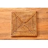 Ata Coaster Square Shape, Set of 5, Asian Goods, Natural