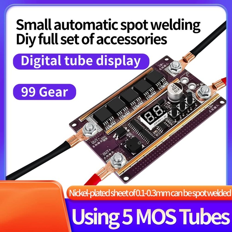 K99 Spot Welder DIY Kit 99 Gears Power Adjustable Mini