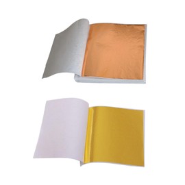 DOITOOL 200 Sheets Imitation Gold Leaf Foil Paper for Manicure Arts Crafts Gilding and Decoration Delicate and Easy to Handle