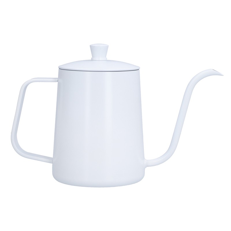 Coffee Kettle Stainless Steel Mini Portable White Thin Mouth Pour
