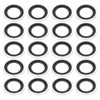 PATIKIL M18 Self-Centered Bonded Sealing Gasket, 20Pcs NBR Metal Bonded