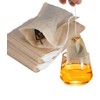 Pack of 100 disposable tea bags for loose tea, biodegradable