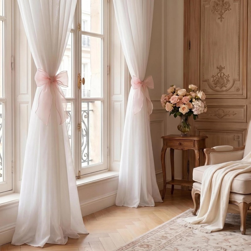 Bow Curtain Holder, Curtain Tiebacks, Tie Backs for Curtains, Curtain
