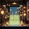 Junfamilee 10Pcs Green Edison Bulb LED Filament Lamp Parts DC3V