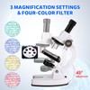 Kids Microscope High Magnification Portable Science Kit With Led Light,Beginner