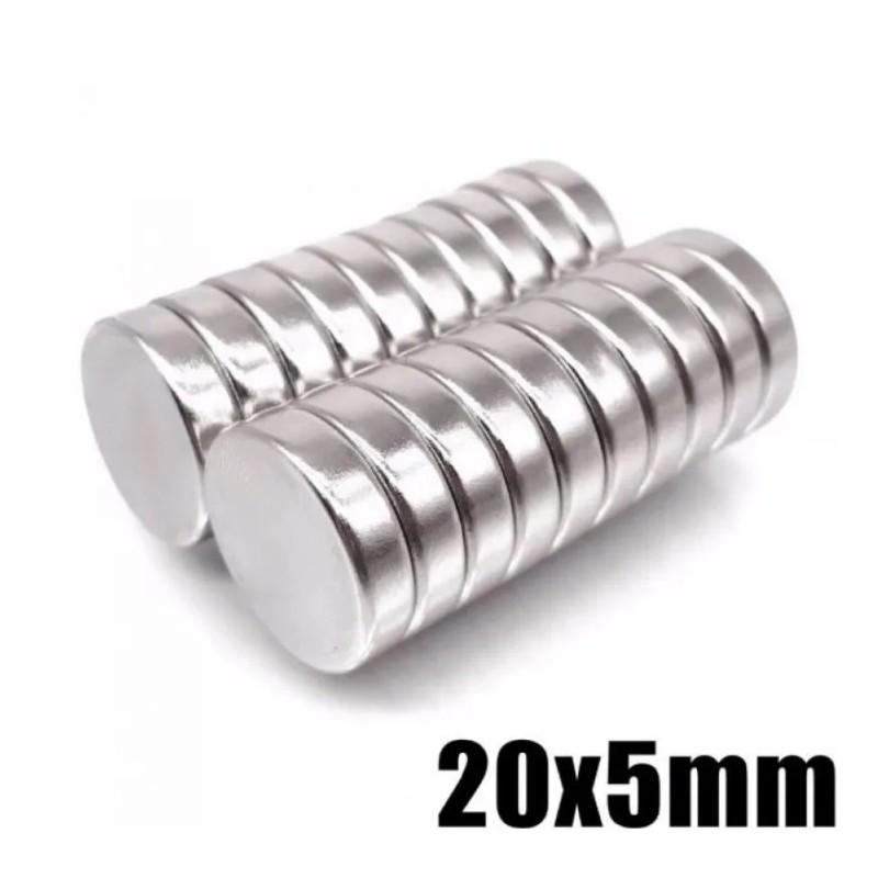 10 Imanes 20mm X 5mm N35
