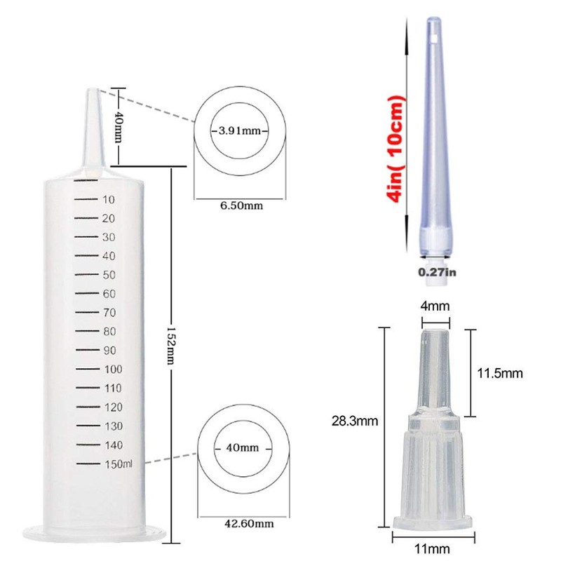 GNEGKLEAN 150ML Enema Syringe Cleaning Douche System