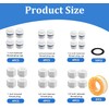 24Pcs Water Pipe Hex Thread Plugs, Plastic Plug Cap, 1’’