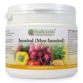 Health Leads ...Working With Nature Inositol (Myo-Inositol) Powder 300g, Also Called Vitamin B8, High Absorption, Vegan, Magnesium Stearate Free & No Nasty Additives, Non-GMO, Includes Free Scoop, Produced in Wales
