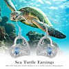 Suiknsn Sea Turtle Earrings for Women 925 Sterling Silver Turtles
