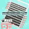 Set Extension De Pestañas Autoadhesivas Con Pinzas 120 Pieces 10-18