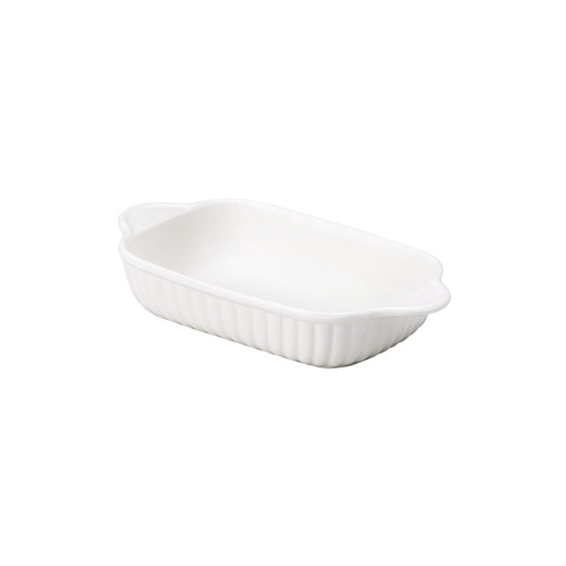 Santto 08919 Banko Ware Square Au Gratin White Oven Safe