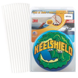 Gator Guards KeelShield Keel Guard 5 ft White - Boat Keel Protection Strip for Fiberglass and Most Aluminum Hulls - 5 in Wide Urethane - Easy DIY Install - 3M Adhesive - Made in USA