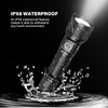 Brinyte PT16 2000 Lumens Rechargeable Tactical Flashlight, USB-C Compact Dual-Switches