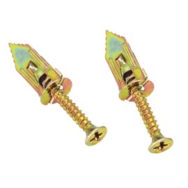 Gad2go 30 Sets Hammer Drive Anchor Drywall Self Drilling Anchor Screws Kit for Plated Plasterboard Fixings Driva Plasterboard Wall Plugs-Metal Self-Drilling Anchor