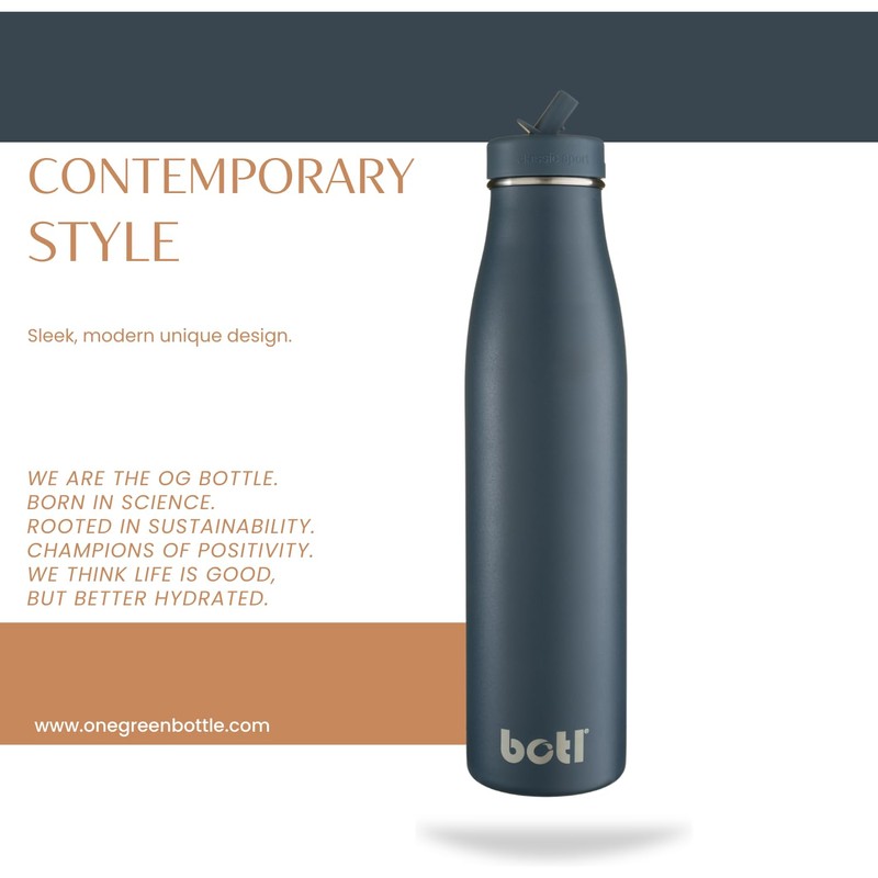 BOTL Evolution Stainless Steel, BPA/BPS Free, Insulated and Leakproof Straw