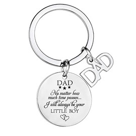 MADHAHEFU Dad Keyring Father's Day Gifts for Dad Gifts Dad Christmas Birthday Gifts from Son Dad Gift from Little Boy Dad Present