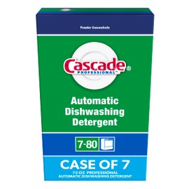 P&G Professional-84895447 Bulk Dishwasher Detergent Powder by Cascade Professional, for use in Automatic Dishwashers within Commercial Kitchens, Fresh Scent, 75 oz. (Case of 7)- White