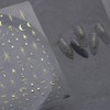 Gold Moon Star Nail Sticker for Nail Art 3D Gold