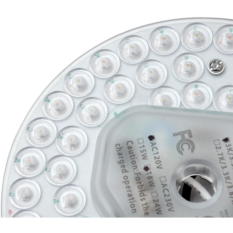 HAOLEDI 5.12'' LED Ceiling Fan Light Retrofit Kit 18W 2100LM