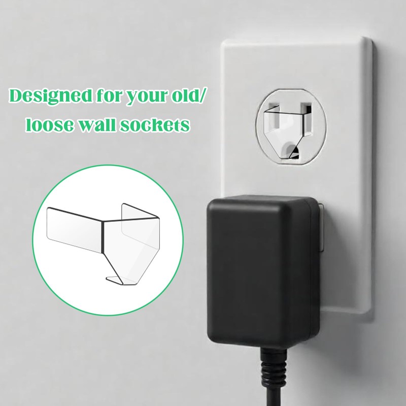 30 Pcs 3 Prong Loose Outlet Fix Plug, Plastic Socket