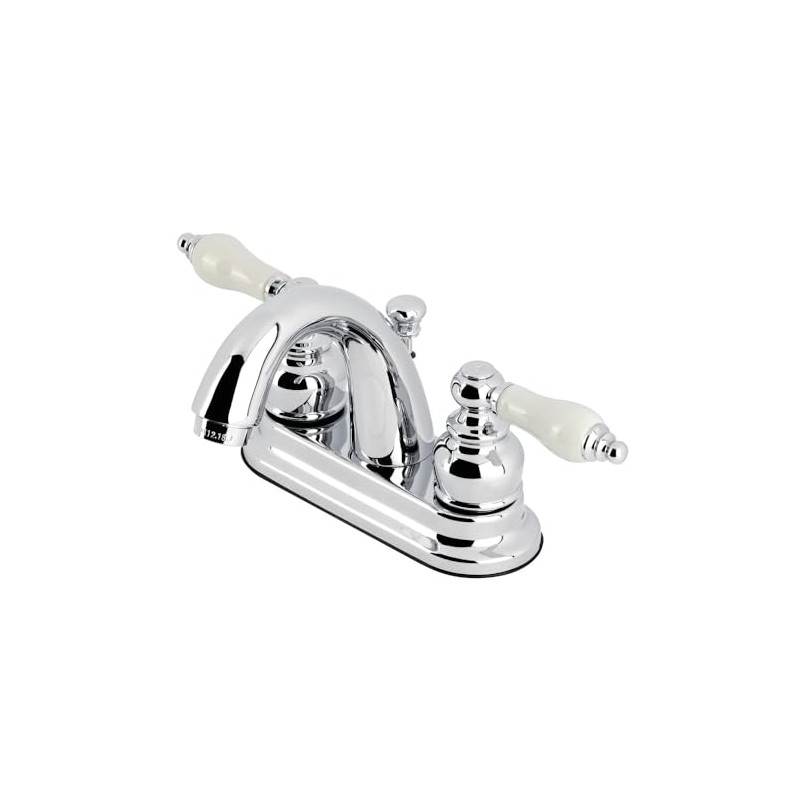 Kingston Brass KB5611PL Restoration 4-Inch Centerset Lavatory Faucet, Polished Chrome